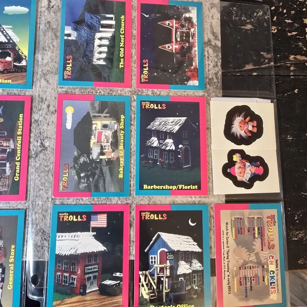1992 Norfin Trolls Trading Cards Full Set Of 50 Vtg Y2K